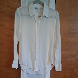 Zara Cream Button Down Women's Shirt